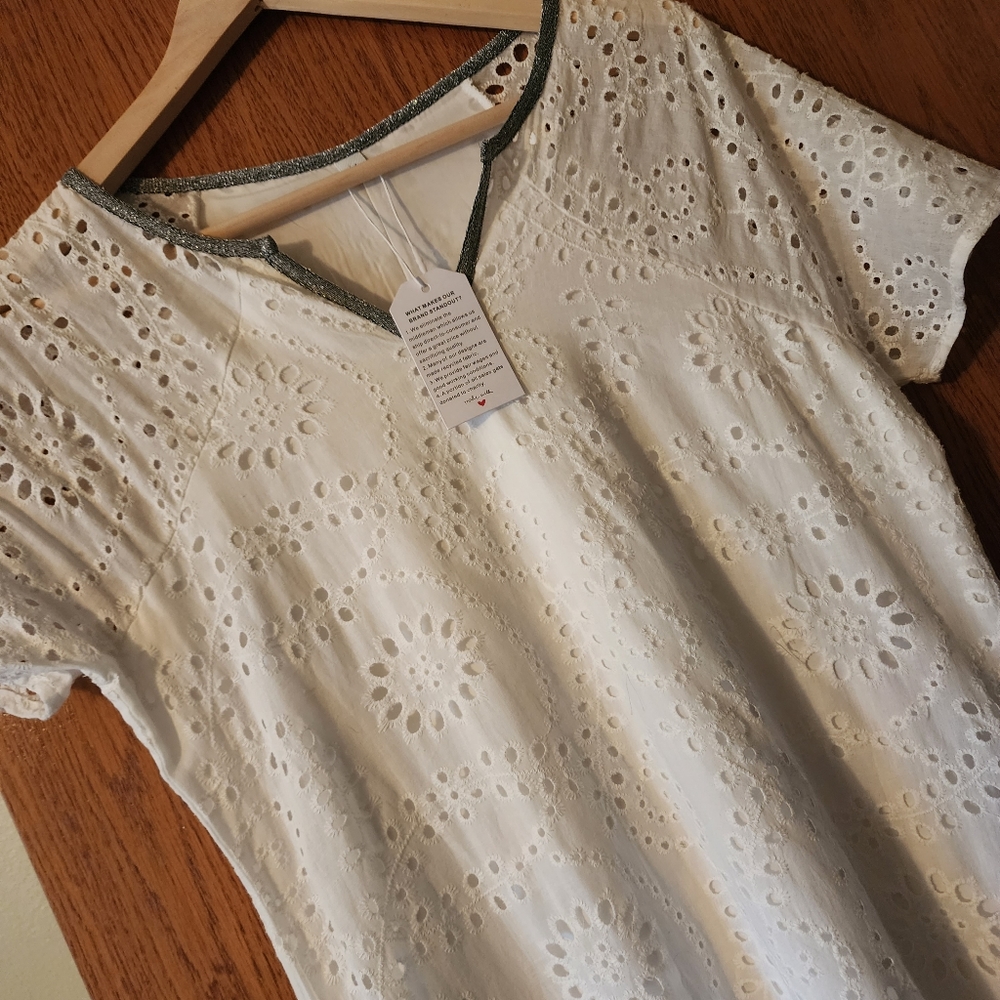 White Eyelet Dress